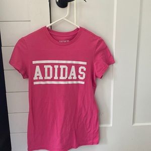 Hot pink adidas the go-to tee